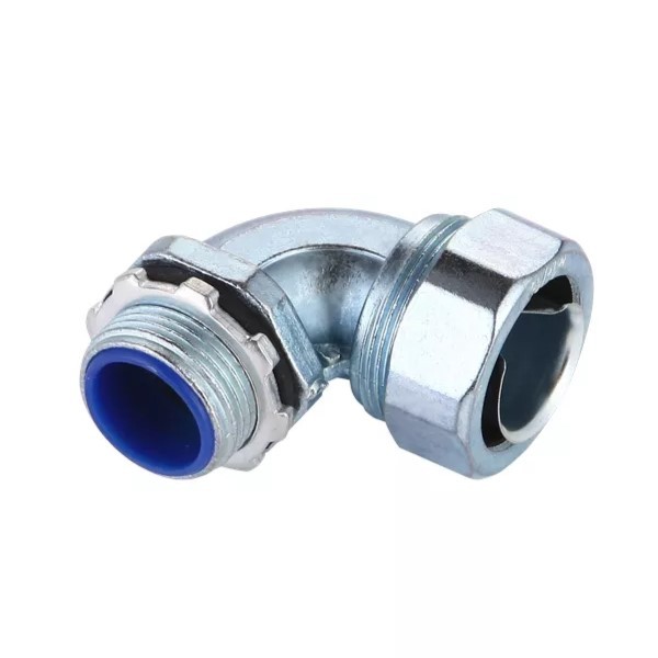 เฟ็คคอนเน็คเตอร์กันน้ำ งอ 90° FLEXIBLE CONNECTOR คอนเน็คเตอร์ท่ออ่อน ไส้สีน้ำเงิน 3/8 - 1 1/2 นิ้ว *ราคาต่อ 1 ชิ้น*