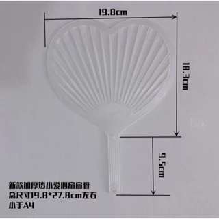 พร้อมส่งในไทย โครงพัดหัวใจ uchiwa