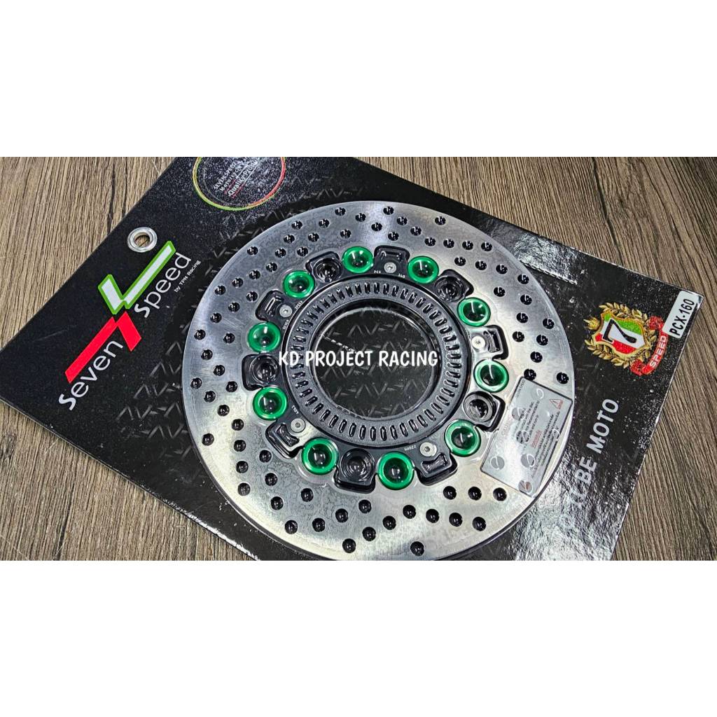 จานดิสหน้า Seven speed ขนาด 220MM ขนาดเท่าเดิม มีหลายสี Honda PCX 160 ABS 2023-25 - รูปที่ 7