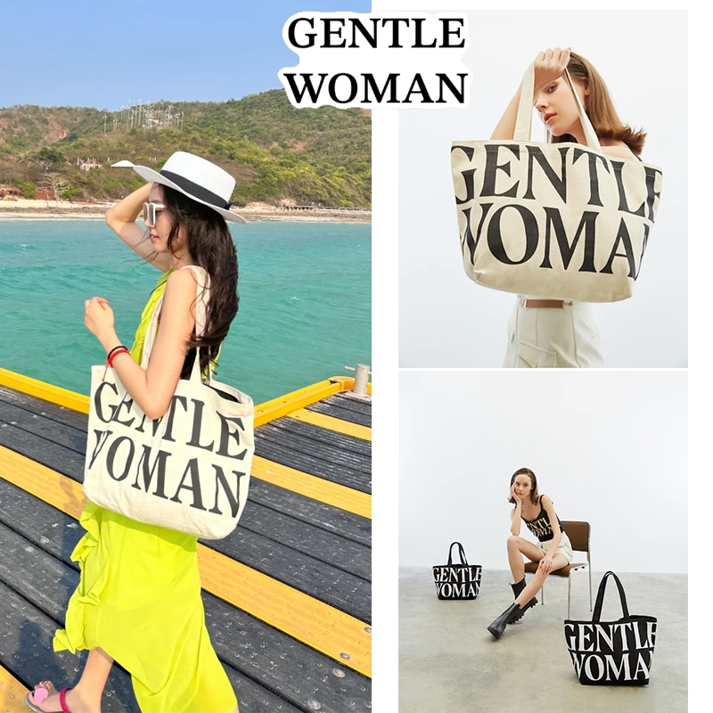 New กระเป๋า GENTLEWOMAN แท้ GW Canvas Tote Bag/ มีแท็ก+ถุงกระดาษ