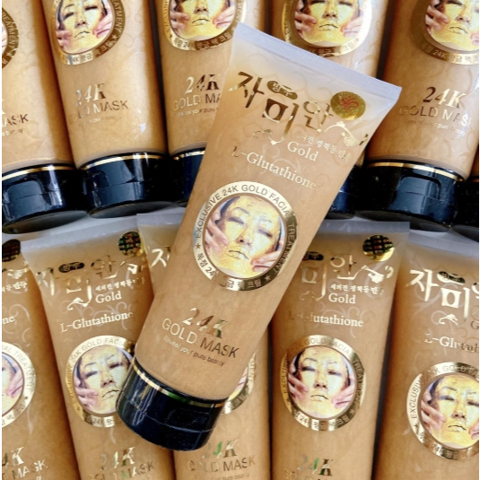 24K Gold Mask ✨ มาส์กหน้า L-Glutathione ผสานทองคำ 24K เนื้อครีมบางเบา ใช้ง่าย สบายผิว