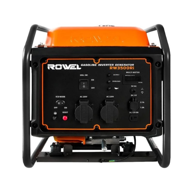 ROWEL RW3500RI เครื่องปั่นไฟเบนซิน INVERTER 3.5 KW. 220V. 7.0 HP (กำลังไฟ 3.0 kW.| เชือกดึงสตาร์ท | 