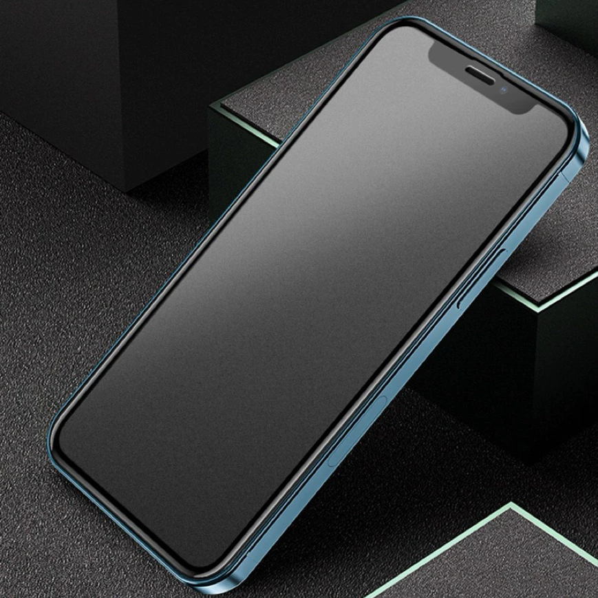 KONG ฟิล์มกระจกเต็มจอ ด้าน สำหรับ iPhone นิรภัย AG 17Air/17 Pro Max11/16E 16/15/14/13/12 mini 6Plus/7/8 Plus X XR XS Max thumbnail 9