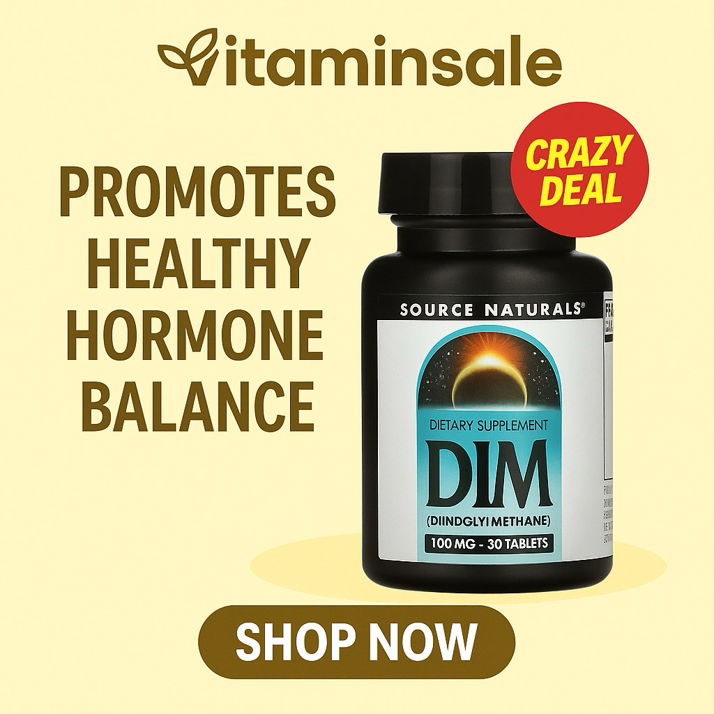 Source Naturals DIM 100mg 60 Tablets ดีไอเอ็มจากบรอกโคลีเข้มข้นในเม็ดเดียว