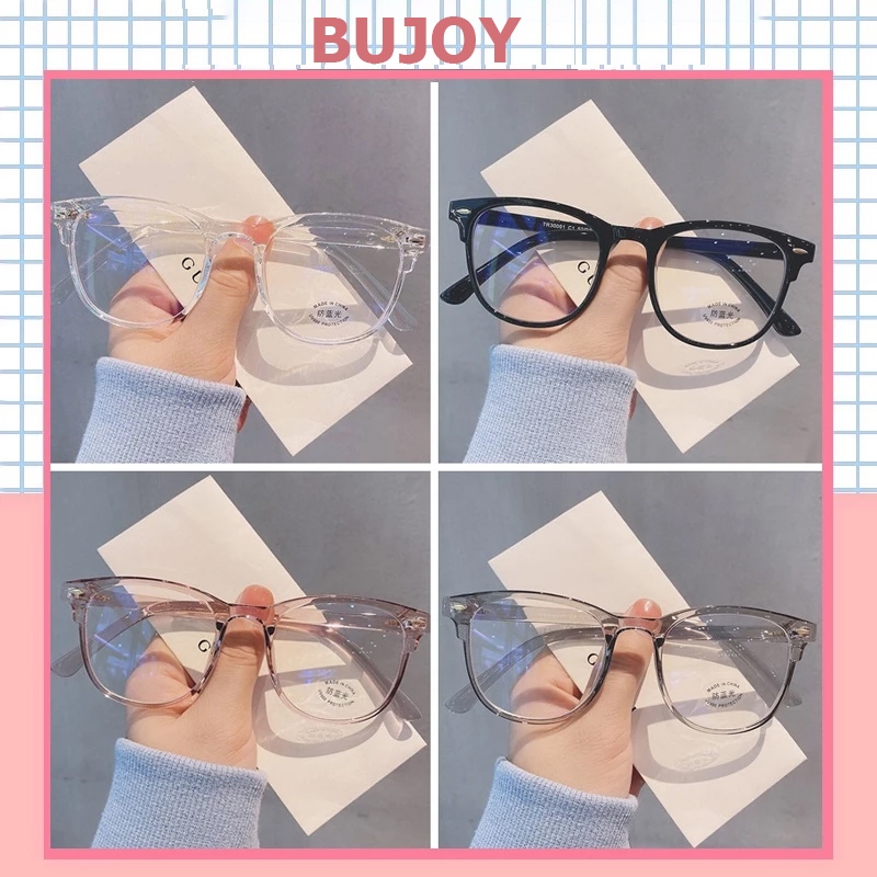 COD-💖แว่นกรองแสงสีฟ้า ป้องกันรังสียูวี กรอบสี่เหลี่ยมใหญ่ เลือกสีได้ แฟชั่นสวยงาม insสไตล์เกาหลี ผู้ชายและผู้หญิงนั