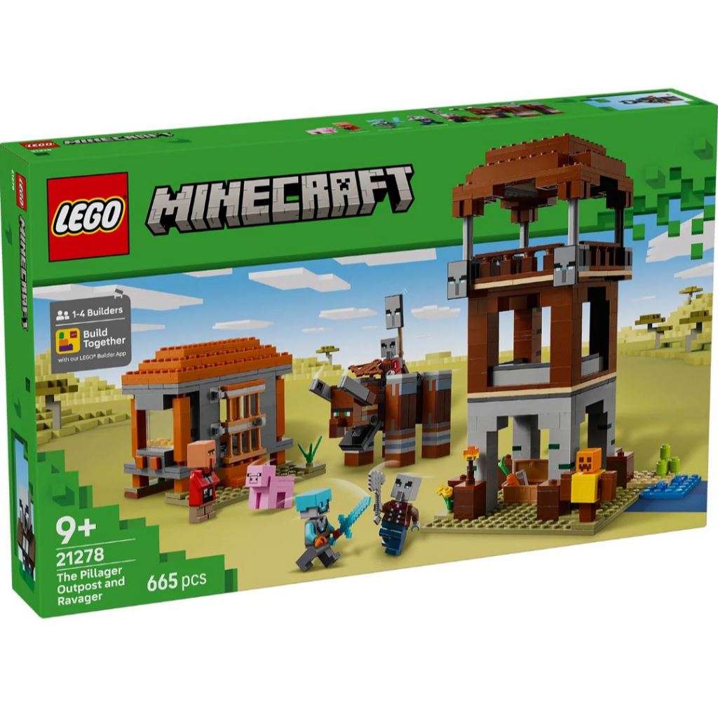 LEGO® Minecraft® The Pillager Outpost and Ravager 21278