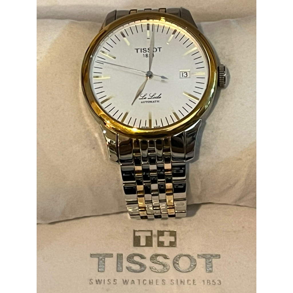 นาฬิกา Tissot Le Locle Automatic T41248331 Two-Tone sapphire crystal มือสองแท้ญี่ปุ่น 100% (สภาพ 95%
