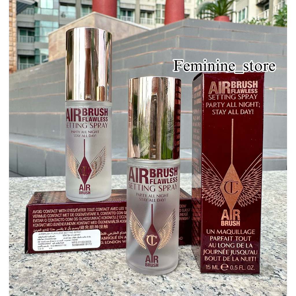 ✨ป้ายไทย/ผลิต2025✨ Charlotte Tilbury Airbrush Flawless Setting Spray 15ml./100ml.