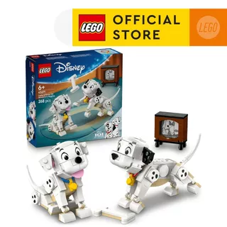 LEGO Disney Classic 43271 Lucky & Penny 101 Dalmatians Puppies (268pcs.), Building Blocks, Kids Toy