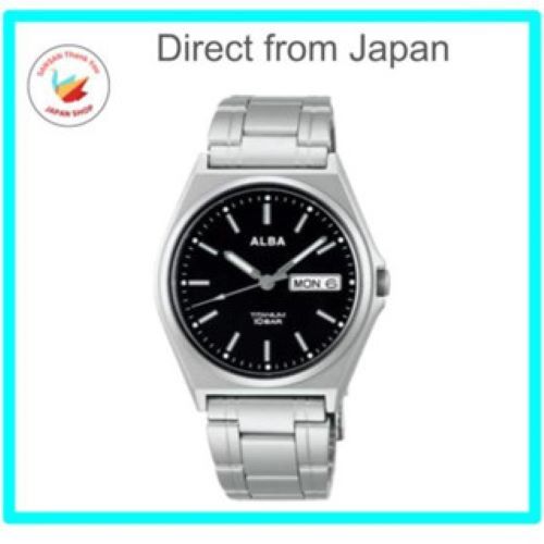 【Ships direct from Japan】  SEIKO ALBA Men’s Quartz Watch – Titanium Case AEFJ411 | 10 BAR Water Resi