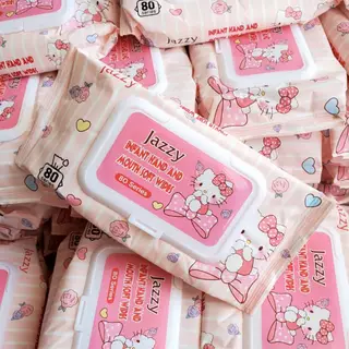 ทิชชู่เปียก ยกเซท 10 ห่อ 1 ห่อ 30 แผ่นbaby wipes มีฝาปิด สุดคุ้ม