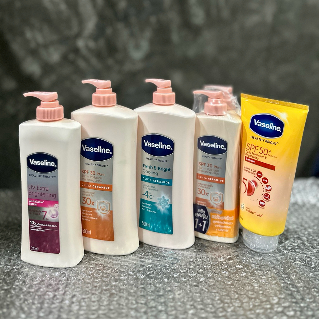 วาสลีน เฮลธี ไบรท์ โลชั่น 500 / 300มล. Vaseline Healthy Bright Lotion 500 / 300 ml.
