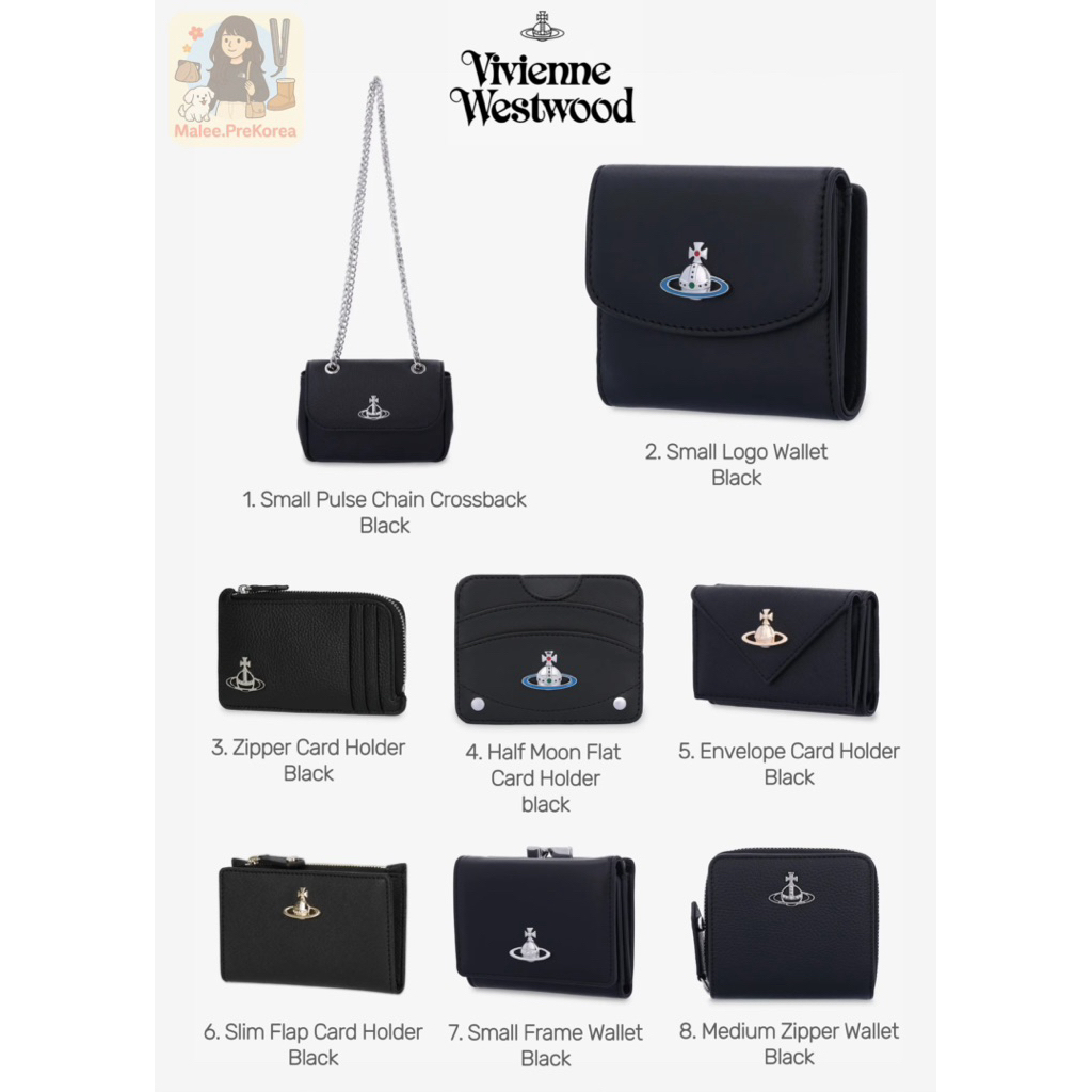 (สด/ผ่อน) Vivienne Westwood กระเป๋าตังค์ กระเป๋าใส่บัตร card holder ของแท้ จากเกาหลี🇰🇷