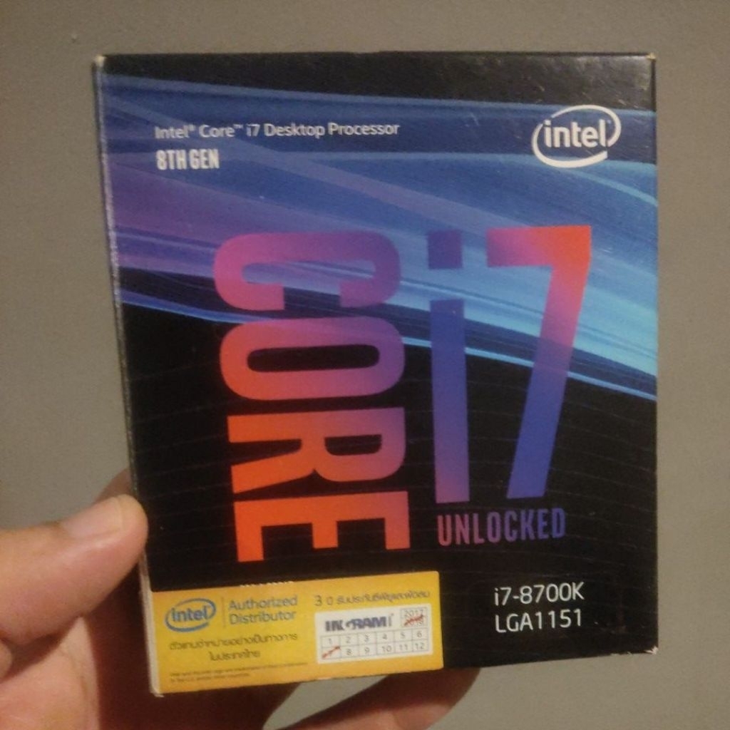 i7 8700k มือสอง มีกล่อง
