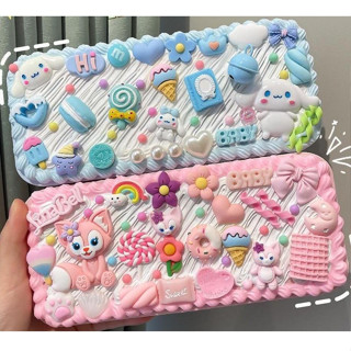 แพ็ควัสดุ DIY วิปครีมเทียม น่ารัก กล่องเครื่องเขียนครีมหมากฝ…