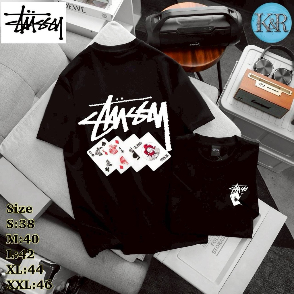 พร้อมส่ง Stussy t-shrit เสื้อยืดสตุชชี่ งานป้าย งานคุณภาพ Unisex ชาย-หญิง ใส่ได้