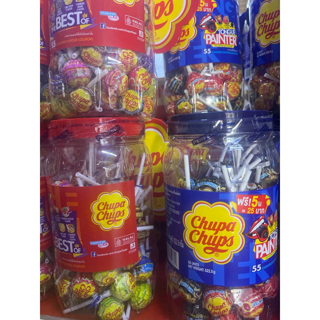 อมยิ้มจูปาจุ๊ปส์ 522.5g กระปุก50ชิ้น