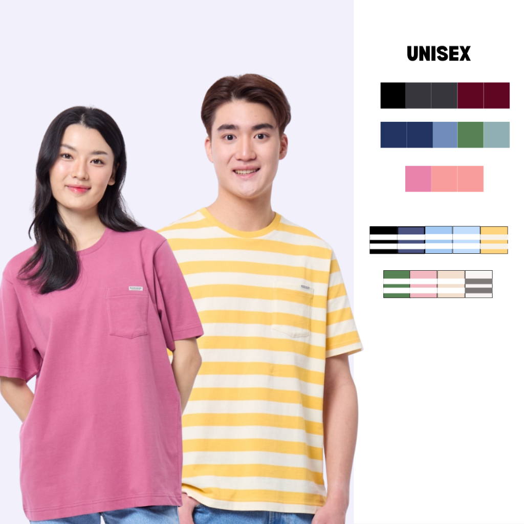 BODY GLOVE [ มีให้เลือก20 สี ] BASIC Cotton Pocket T-Shirt เสื้อยืดแบบมีกระเป๋า รวมสี