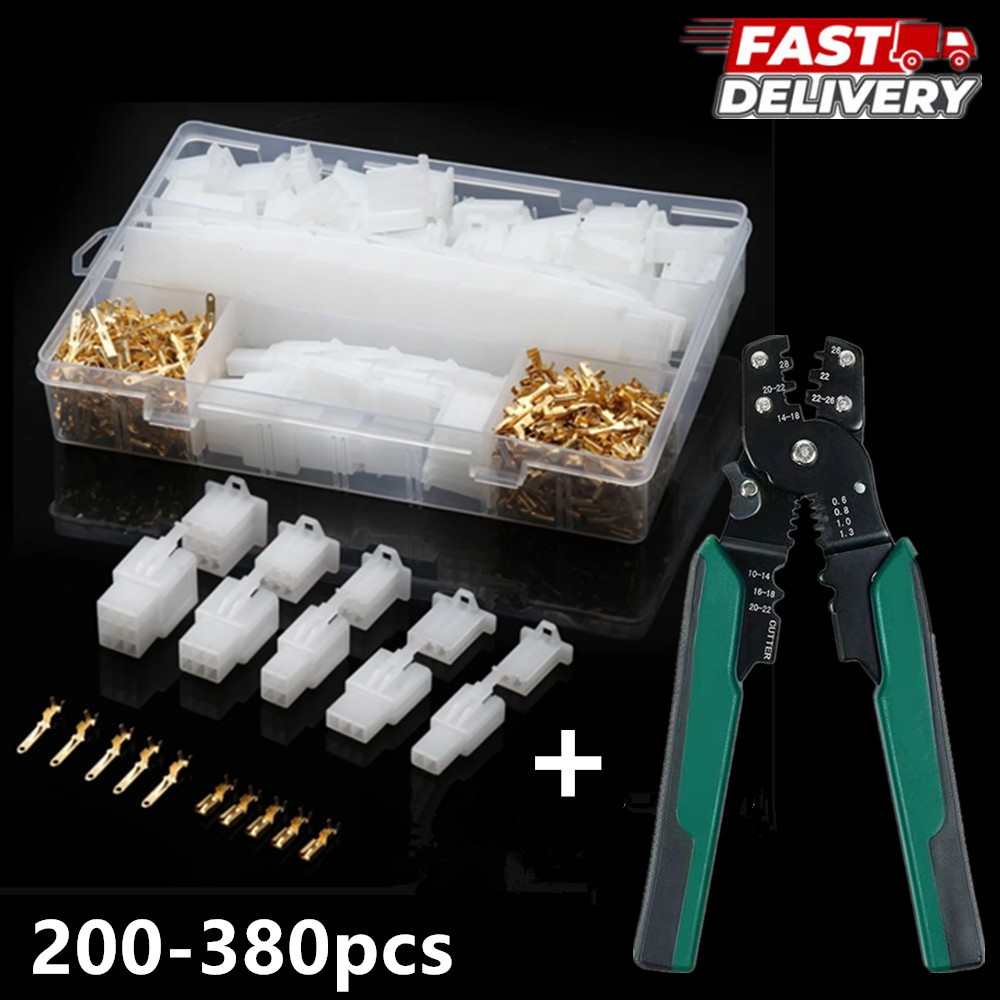 200/380pcs 2.8mm 2/3/4/6 pin ยานยนต์ขั้วสายไฟฟ้ารถจักรยานยนต์ปลั๊กชุดเชื่อมต่อสายไฟ