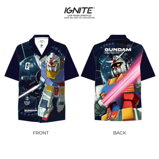 [พร้อมส่ง] IGNITE GUNDAM APPAREL เสื้อฮาวายกันดั้ม