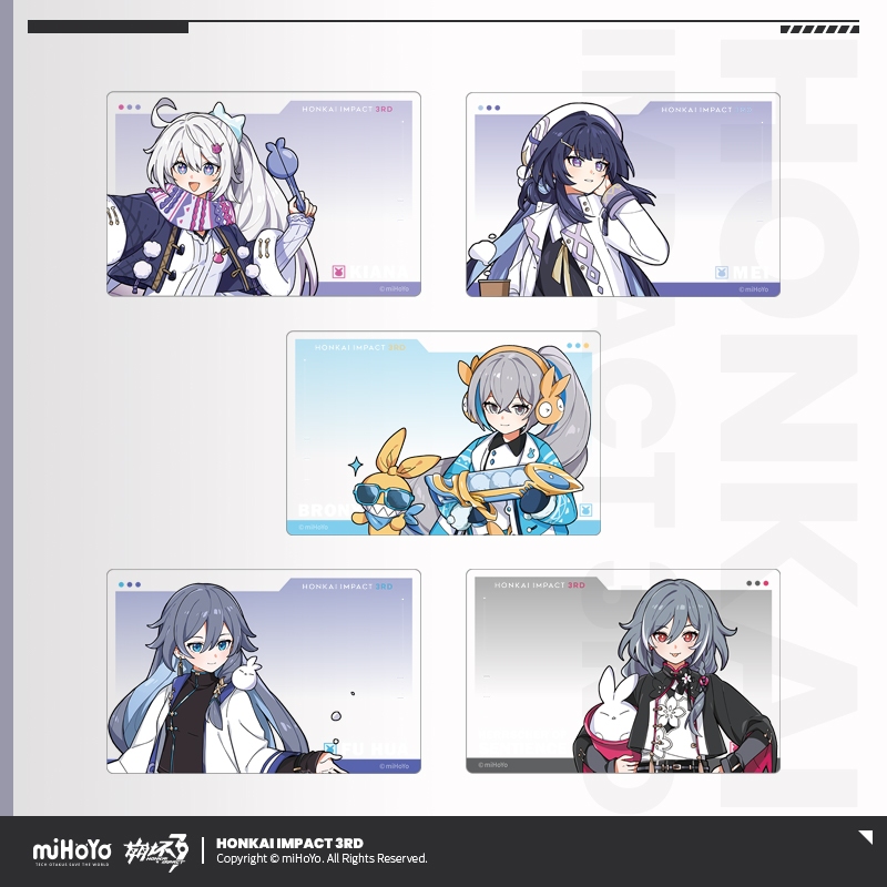 [ พร้อมส่ง / Official ] Honkai Impact 3rd Clear Card PET - Silver Winter Snow Fun Vol.1 ฮงไค อิมแพค 