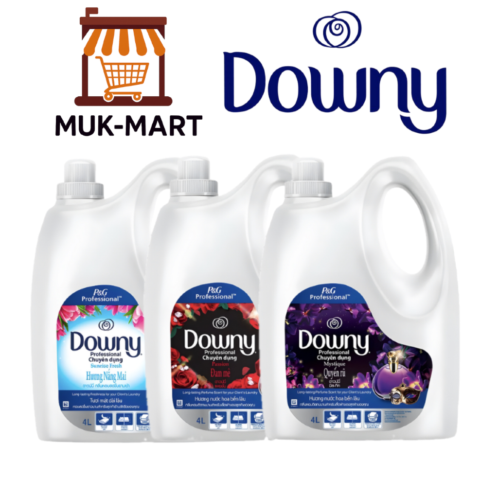 DOWNY น้ำยาปรับผ้านุ่ม 4000 มล. – Sunrise Fresh, Passion, Mystique