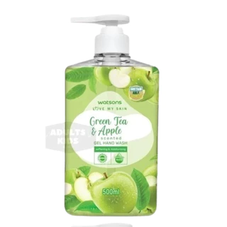 Watsons วัตสัน สบู่เหลว เจล ล้างมือ ขนาด 500 ml. ขวดปั๊ม-รีฟิล (เลือกขนาดด้านใน)