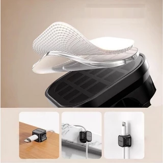 BA Store จุกแขวนสายชาร์จ 6 ชิ้น ที่จัดระเบียบสายชาร์จ ที่แปะยึดสาย ตัวล็อคสายชาร์จ ที่ห้อยสาย