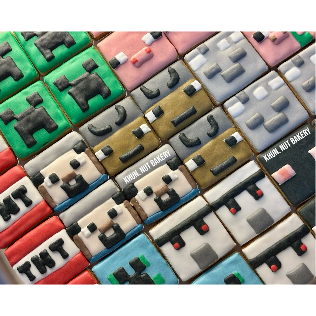 คุกกี้ Minecraft ขนาดคุกกี้ 4.8 ซม.