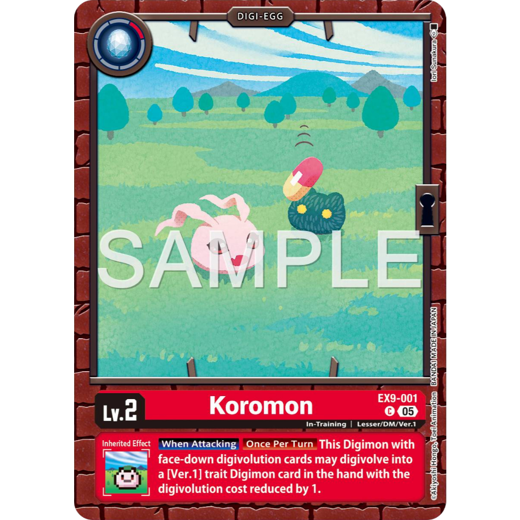 [Digimon] Koromon EX9-001 Digimon Card การ์ดสะสมดิจิม่อน ร้านDDN