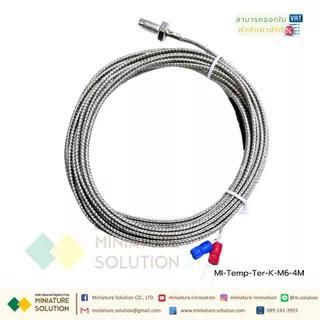 เทอร์โมคัปเปิล หัวสั้น M8 Type K Thermocouple M8x1.25 Thread Probe สายเซ็นเซอร์อุณหภูมิ0-400 ℃