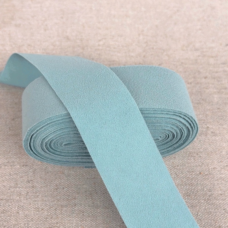 ผ้ากุ๊นผ้ากำมะหยี ผ้ากุ๊น เนื้อนิ่ม --สีฟ้า-- กว้าง 3.6 ซม ราคา/หลา
