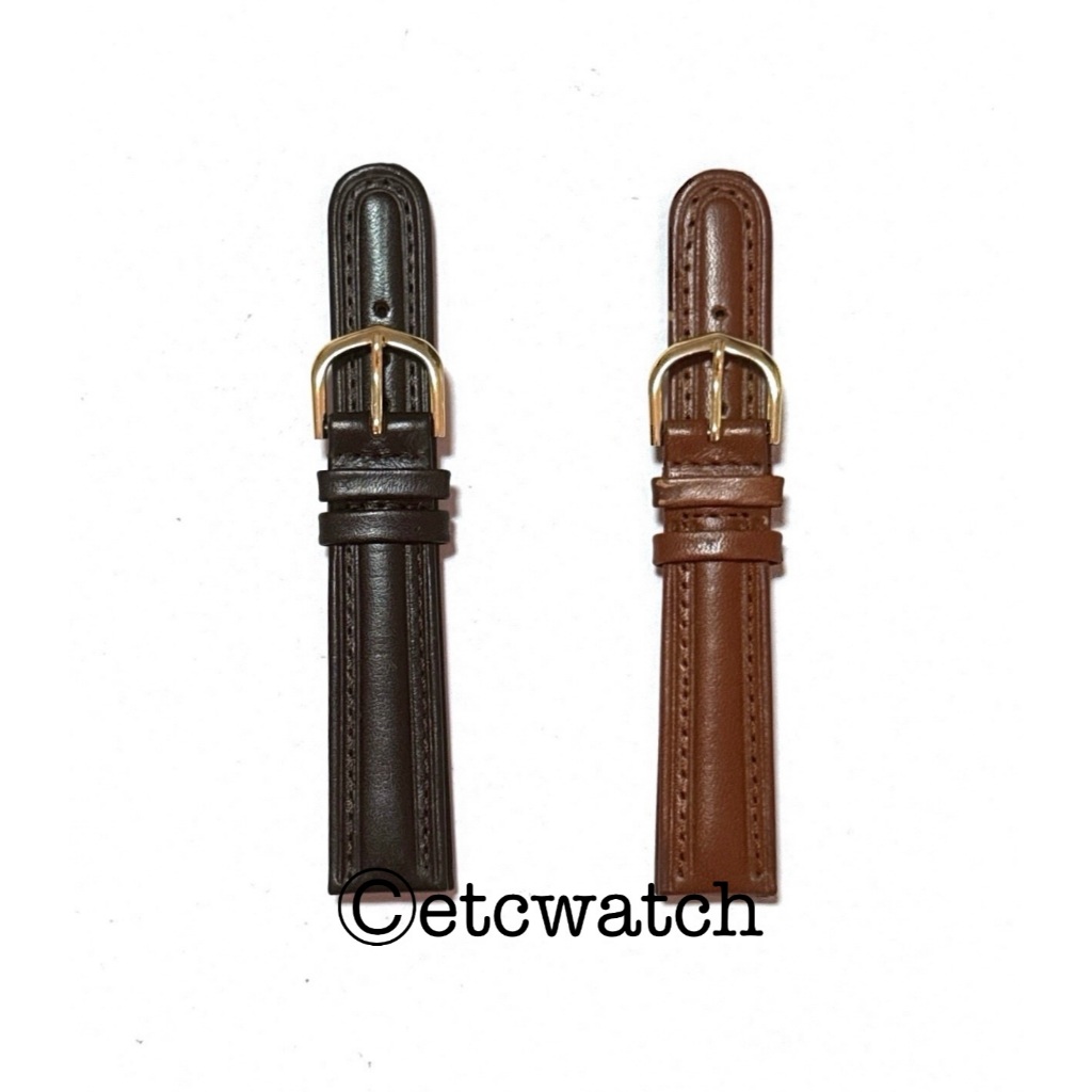 พร้อมส่ง> สายนาฬิกาหนังวัวแท้ ขนาด 18 mm