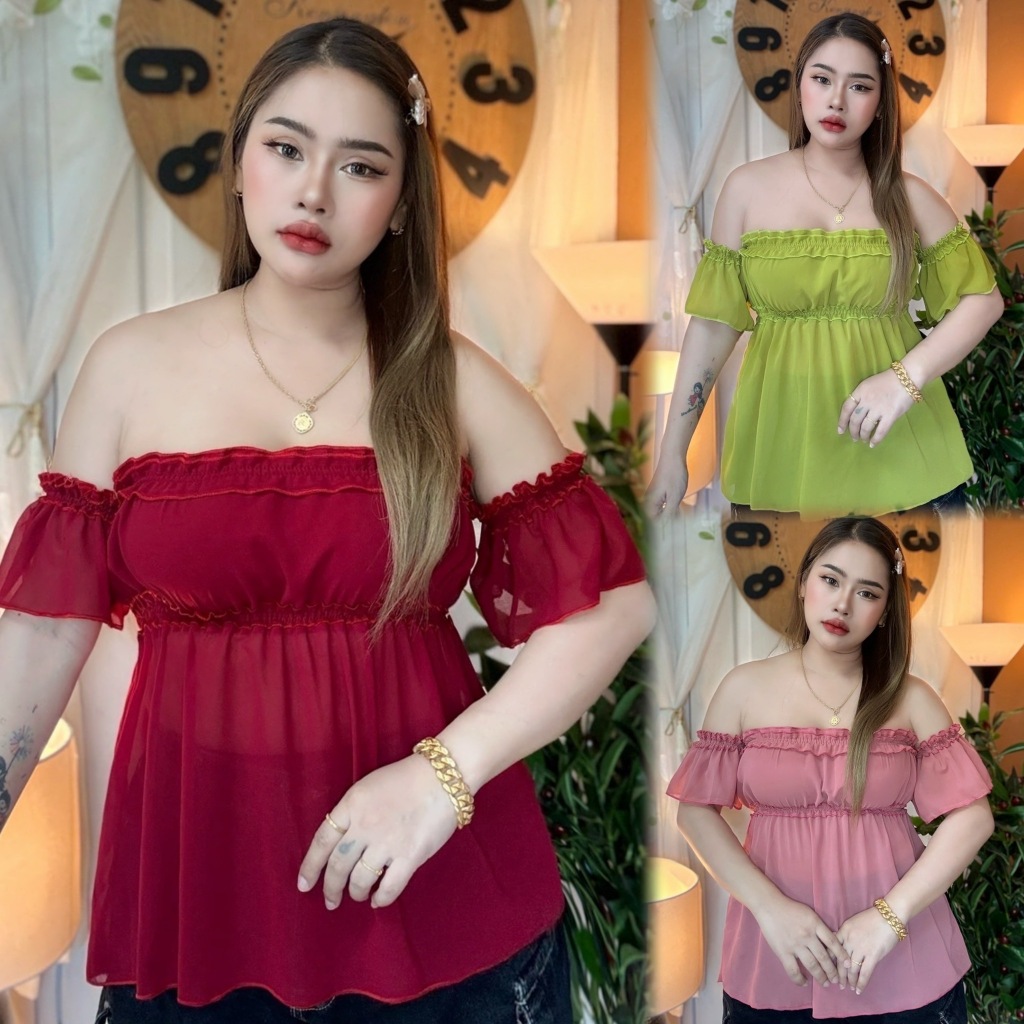 เสื้อสาวอวบร้านต๋อง อก 36-48  เกาะอกมีแขนมีตัวสั้นและตัวยาว เป็นไชร์ของสาวอวบอ้วนโดยเฉพาะ สวยแน่นอน **รุ่น กระแต** ราคา ถูกที่สุด ดีลบีเคเค แกลเลอรีภาพที่ 7