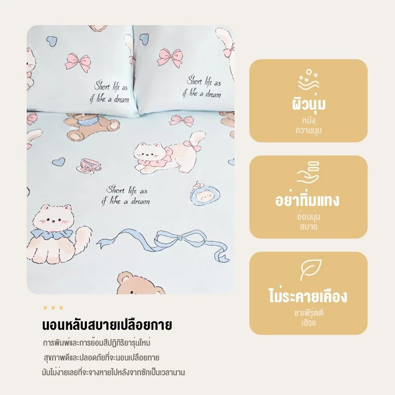 ชุดหมอนหนุน 360 องศา/เตียงคละสีดำ/ 3.5 ฟุต/ 4 ฟุต/ 5 ฟุต/ 6 ฟุต thumbnail 5