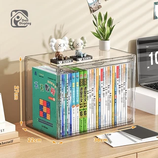 กล่องเก็บของ กล่องอะคริลิคใส กล่องเก็บหนังสือ ความจุขนาดใหญ่ กันฝุ่น กันน้ำ และมีความโปร่งใสสูง แข็งแรงทนทาน