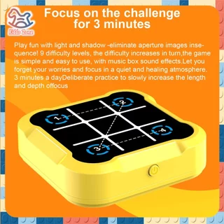 Tic-Tac-Toe ของเล่นครอบครัว 3 in 1 เกมปริศนามือถือ ของเล่นเกมกระดานแบบโต้ตอบ เกมคอนโซลปริศนา