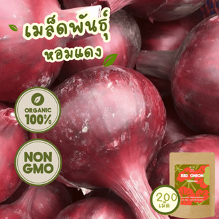 เมล็ดพันธุ์ หอมแดง 100% ออร์แกนิค Non-GMO เกรดพรีเมี่ยม (Org…