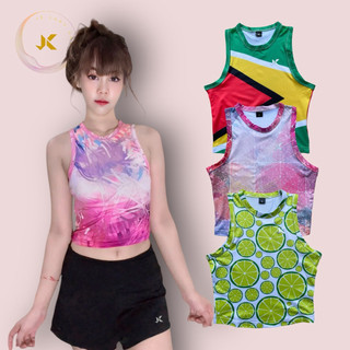 เสื้อกล้ามพิมพ์ลายแฟชั่นใส่ได้ทุกโอกาส#เสื้อออกกำลังกาย#เสื้อกล้าม