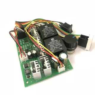 เครื่องควบคุมความเร็วมอเตอร์ DC PWM DC 10-55V 60A เครื่องควบคุมความเร็วสวิทช์ย้อนกลับได้จอแสดงผล