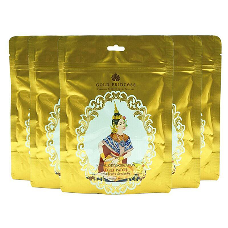 แผ่นแปะเท้า ตรา GOLD PRINCESS Royal Foot Patch สูตร Original ดั้งเดิม ห่อสีทอง **รุ่นขายดี **1ซอง บรรจุ 10แผ่น