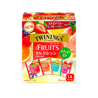 Twinings Fruit Selection ชาทไวนิงส์ ชาผลไม้ที่ได้รับความนิยม 4รสชาติ ไม่มีคาเฟอีน 1 กล่องบรรจุ 14 ซอง
