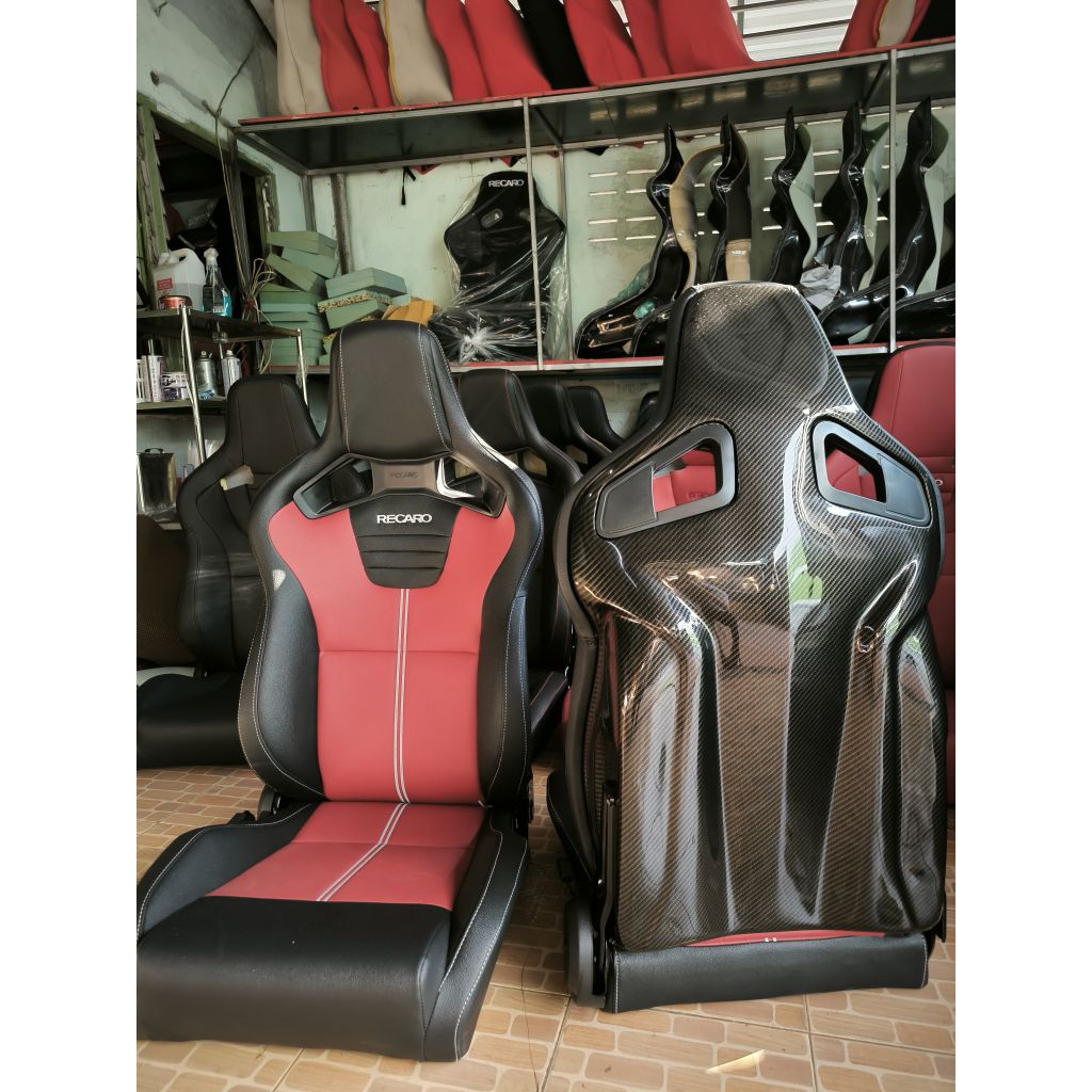 เบาะ RECARO CS2 หลังคาร์บอนฟิล์ม แถมฟรี‼️รางสไลด์