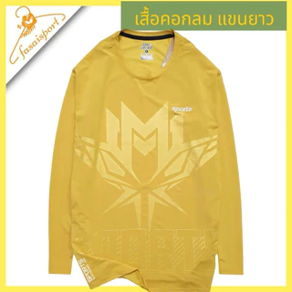 เสื้อยืดคอกลมแขนยาว ชายหญิงใส่ได้ ทรงตรง ปักSports สวมใส่สบาย ทันสมัย