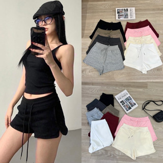 Lady_jeans#613(Siwa)กางเกงวอมขาสั้น สายฝอ หน้านุ่มใส่สบาย ทร…