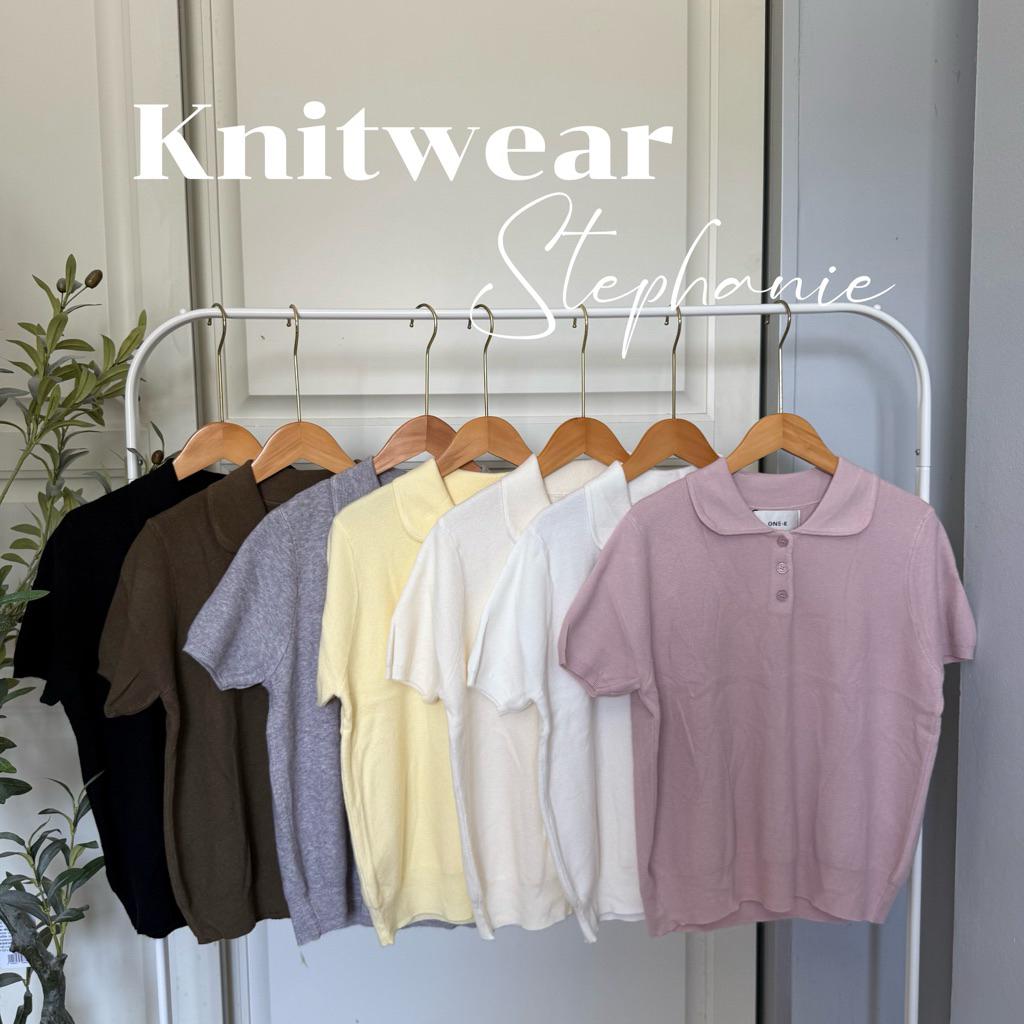 [ป้าย One K] เสื้อไหมพรมทรงคอบัวจั๊มเอวน่ารักสดใสมาพร้อมสีแคนดี้น่ารักน่ารักทุกสีเลย