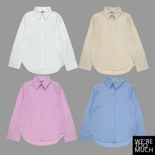 WERETOOMUCH (SH638) เสื้อเชิ้ตคอปก แขนยาว ผ้าอ็อกฟอร์ด Oxford 5 ไซส์ อก 36-44 ทรง Basic