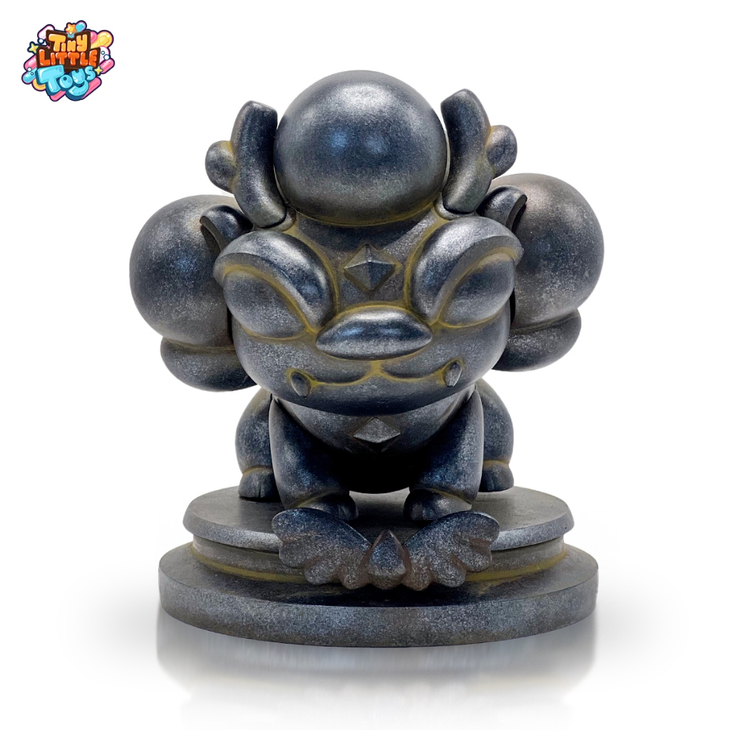 ปี่เซียะ เรียกทรัพย์ นำโชค ค้าขายร่ำรวย เงินทอง Pixiu Art Toys Resin Blackened Silver สแกนรับ NFT