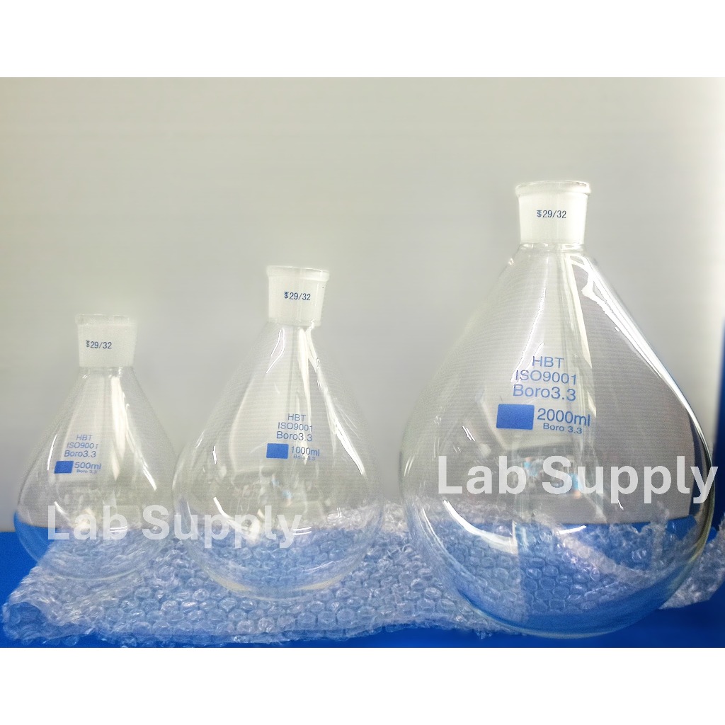 HBT_Evaporating Flask ขนาด 500, 1000 , 2000 ML. Joint 29/32 ขวดระเหย