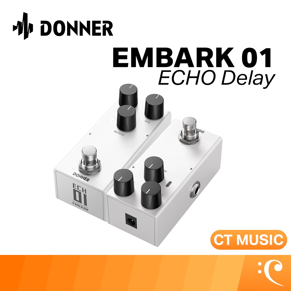 Donner EMBARK 01 Echo Delay Effect Pedal เอฟเฟคกีตาร์ เอฟเฟค กีตาร์